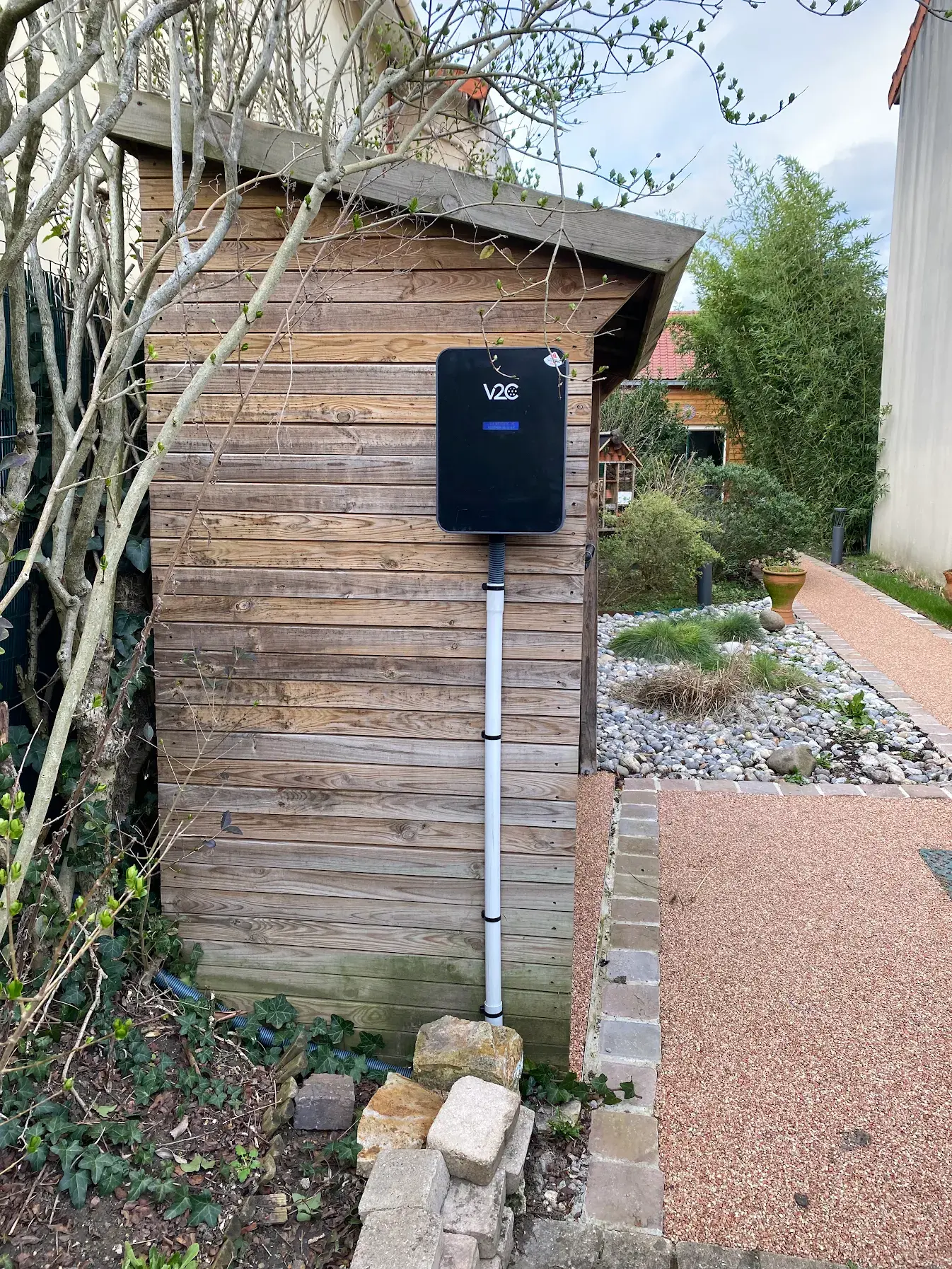Borne de recharge installée à Vincennes
