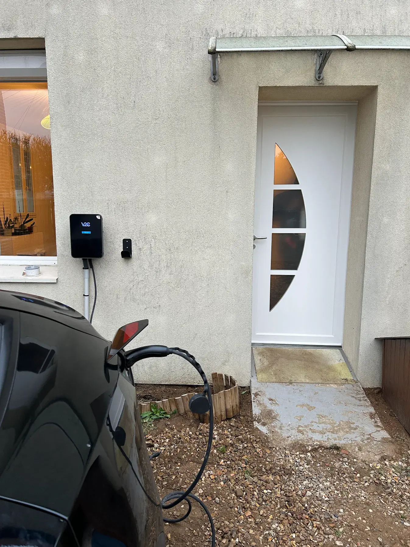 Borne de recharge installée à Lille